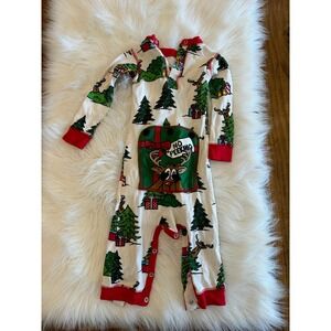 Lazy One long John with‎ reindeer on bottom 12m EUC